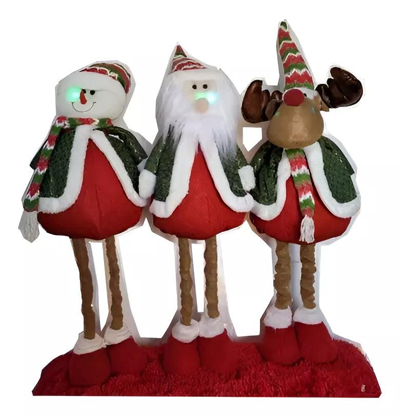 Pack 3 Muñecos  Navidad 95 cm