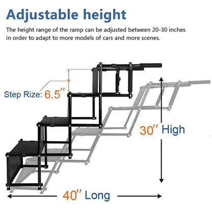 ESCALERA PLEGABLE DE VIAJE DESMONTABLE